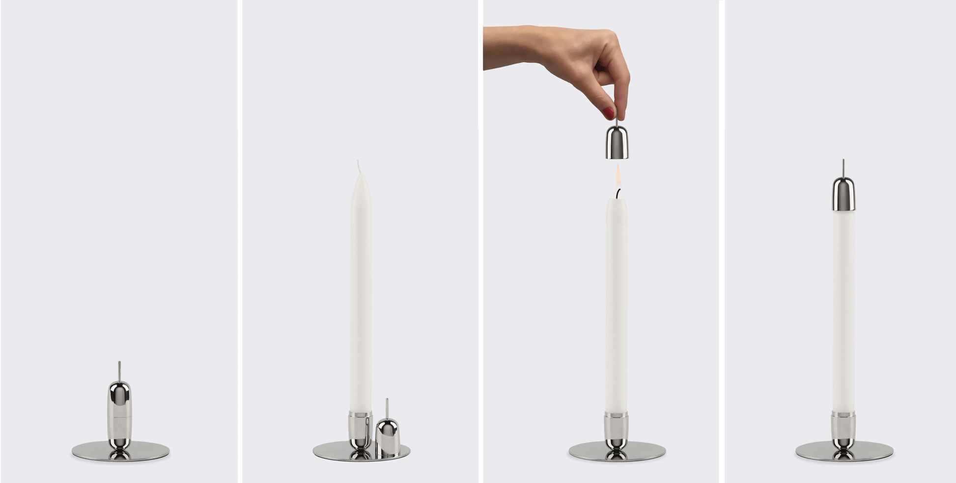 Bougeoir Studio Macura argente 1