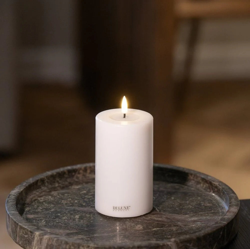 Bougie à pile en cire deluxe