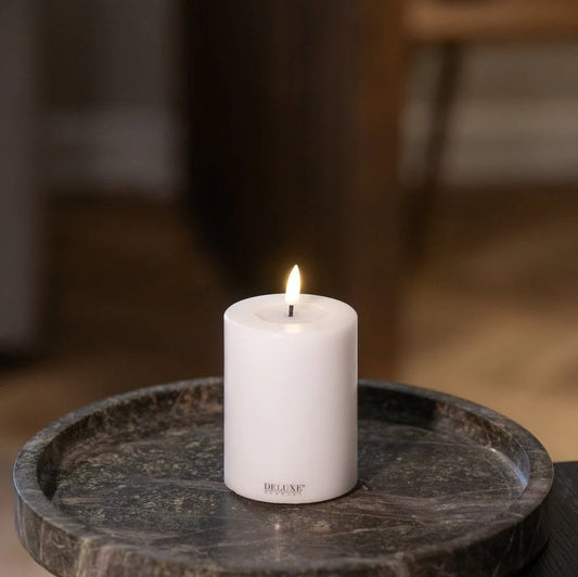 Bougie à pile en cire deluxe 2