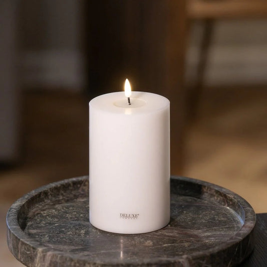 Bougie à pile en cire deluxe 3