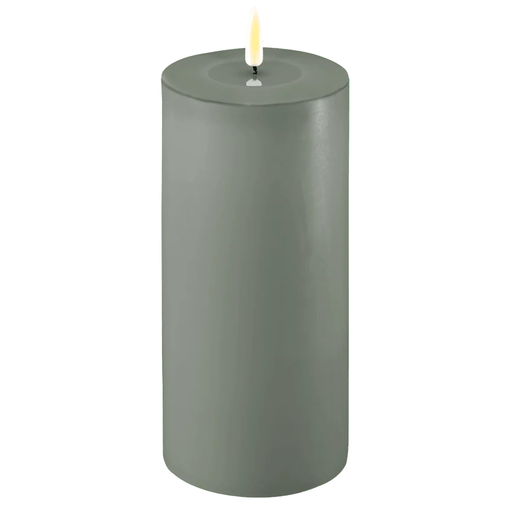 Bougie à pile en cire deluxe 9