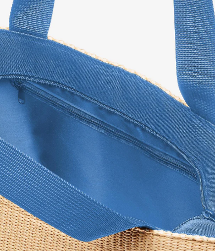 Cabas Shopper M Raffia Bleu Reisenthel 2