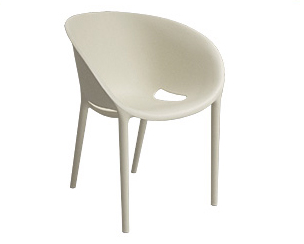 Fauteuil Soft Egg blanc Driade