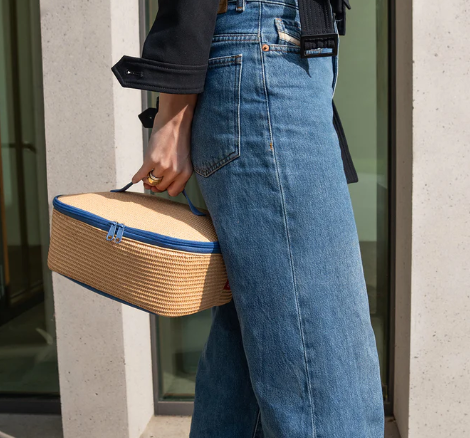 Glaciere M Colerbag Raffia bleu Reisenthel