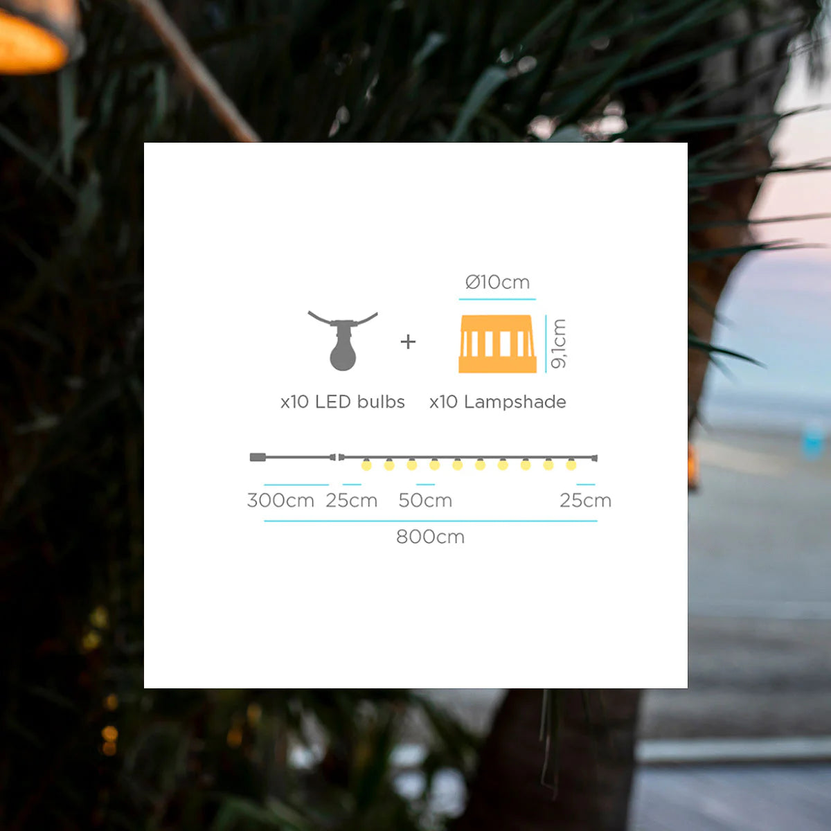 Guirlande d exterieur Aurora New Garden 4