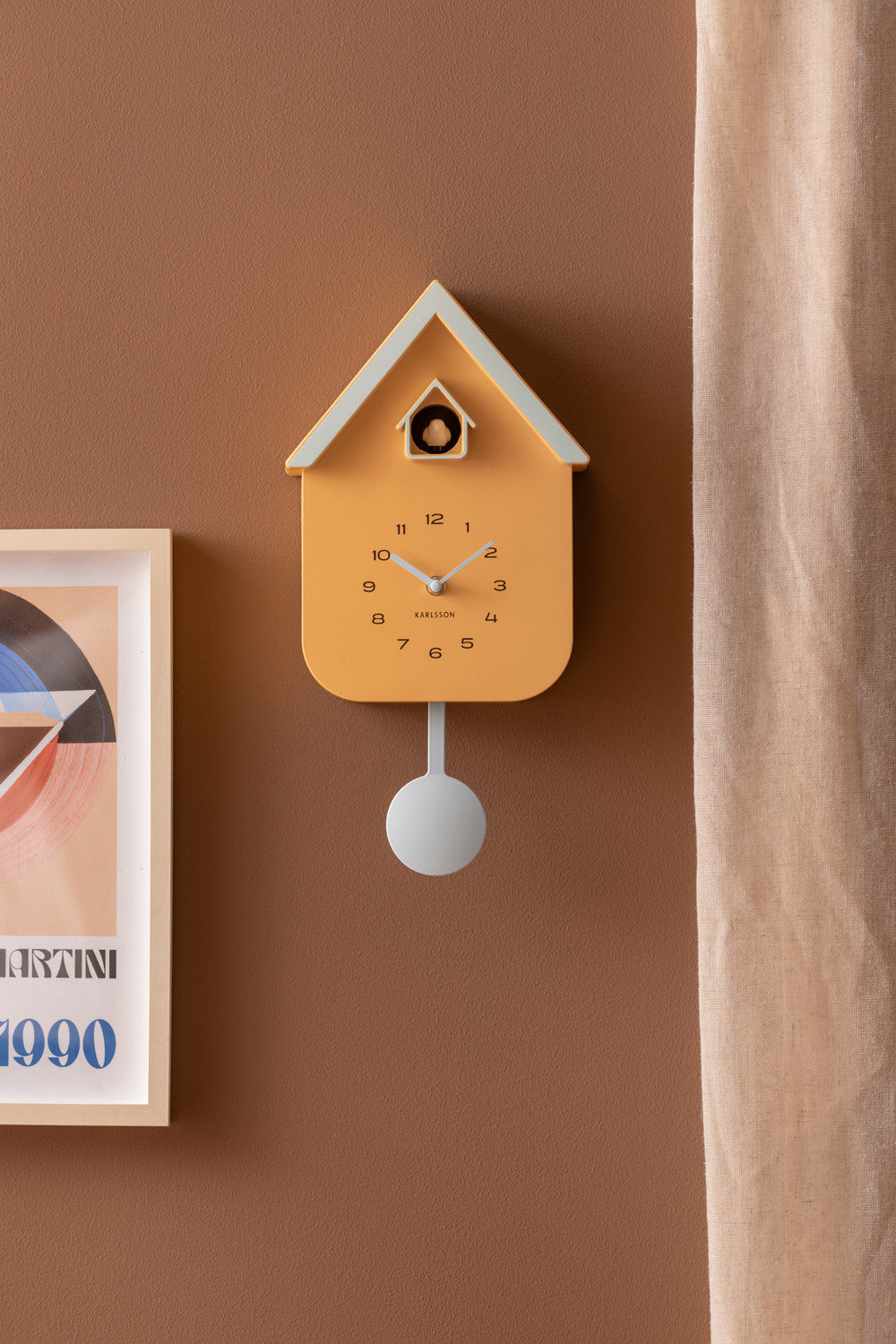 Horloge murale Dupla Color Cuckoo Present Time 3