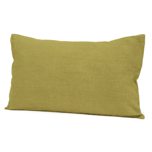 Housse de coussin en lin col piment Haomy Harmony 1