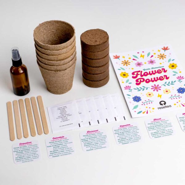 Kit de plantation Flower Power Resetea 1
