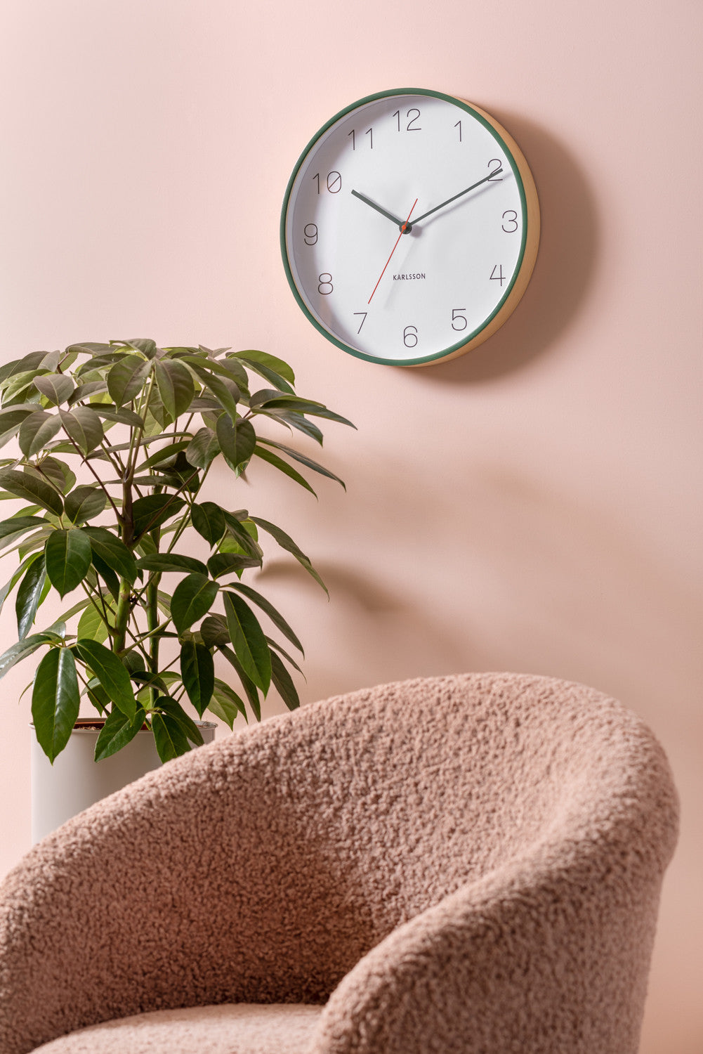 Pendule bois present time 10