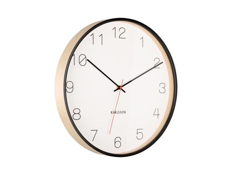 Pendule bois present time 14