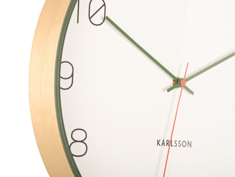 Pendule bois present time 7