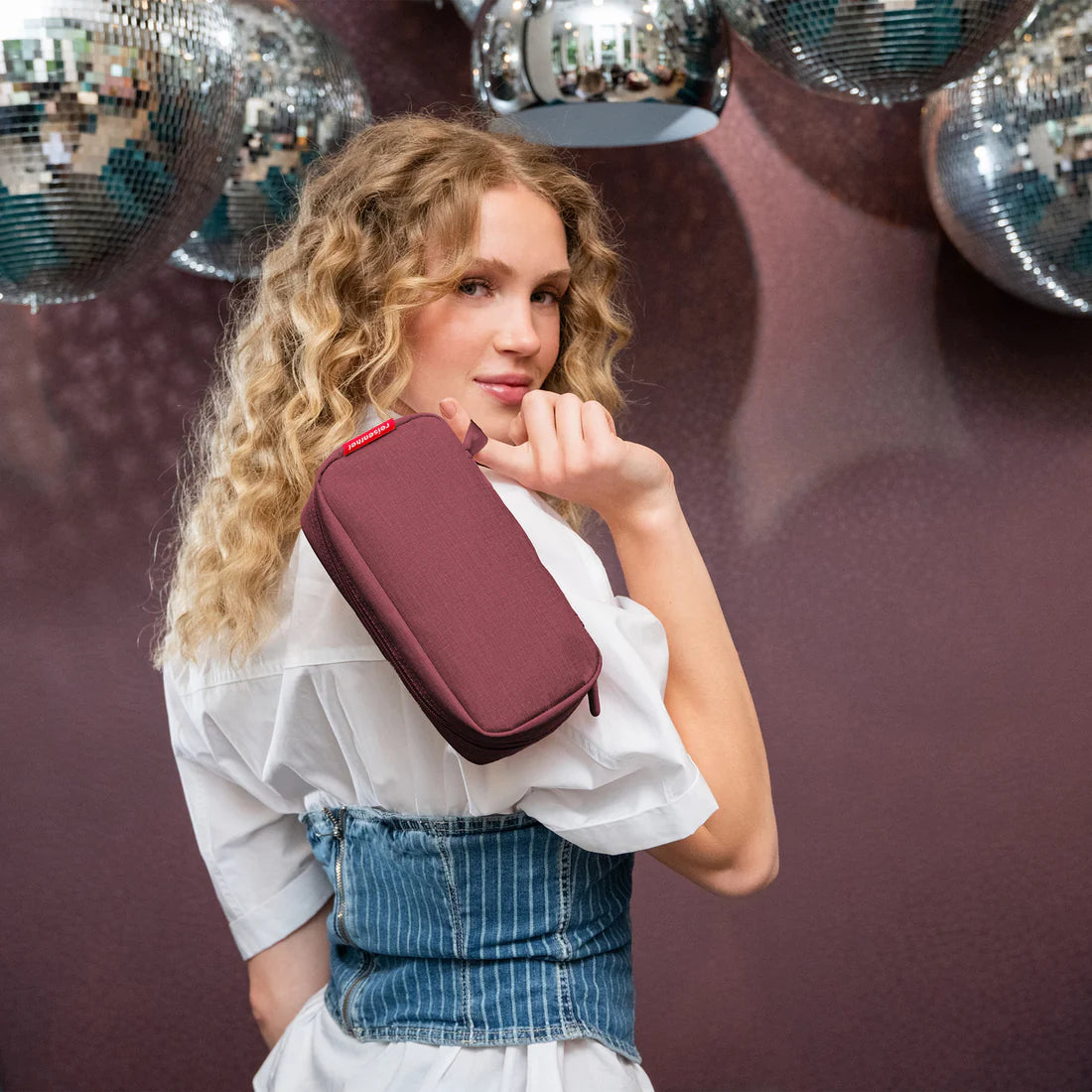 Petite trousse a maquillage bordeaux Reisenthel