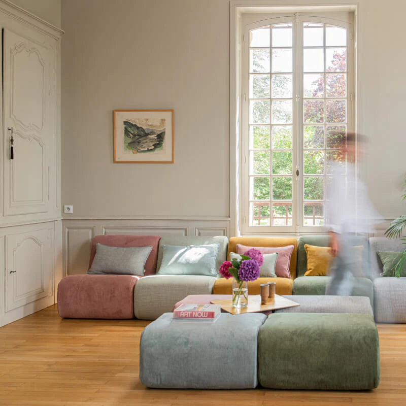 Pouf Maison Jeudi velours 2