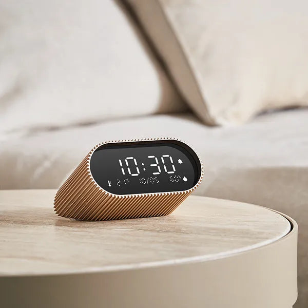 Ray clock doré Lexon