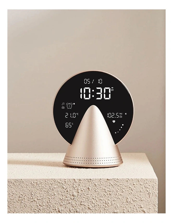 Reveil Conic Clock doré chez Lexon