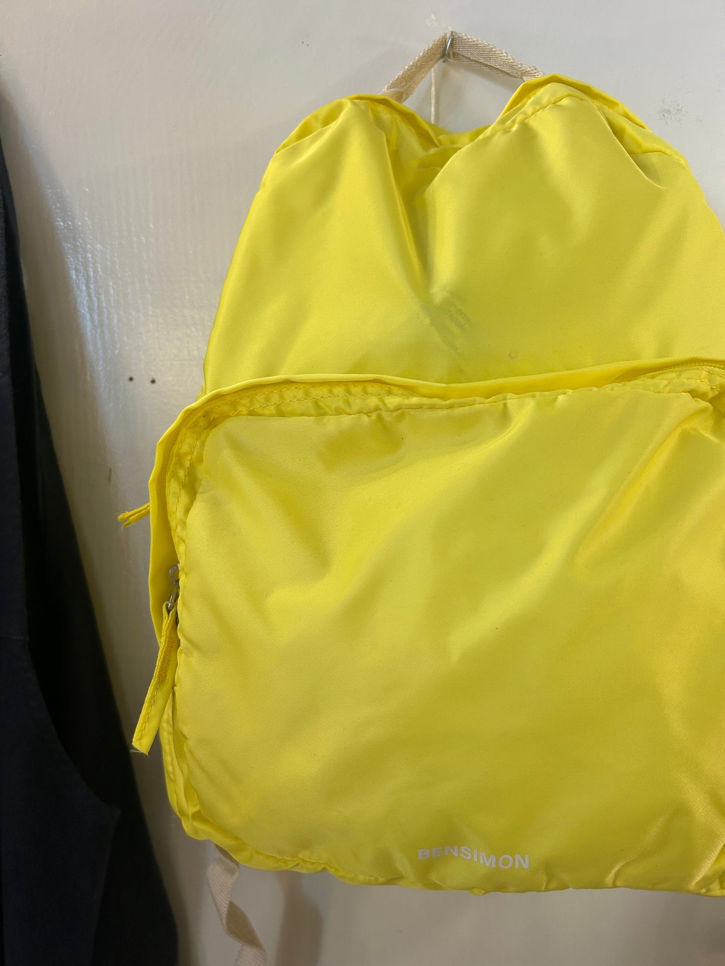 Sac à dos jaune fluo Bensimon