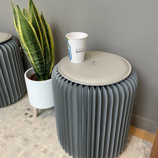 Stooly tabouret carton gris 4