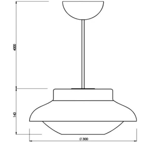 Suspension noir mat Collar Gubi 3