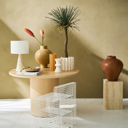 Vase ceramique rouge orange mat Urban Nature Culture 2