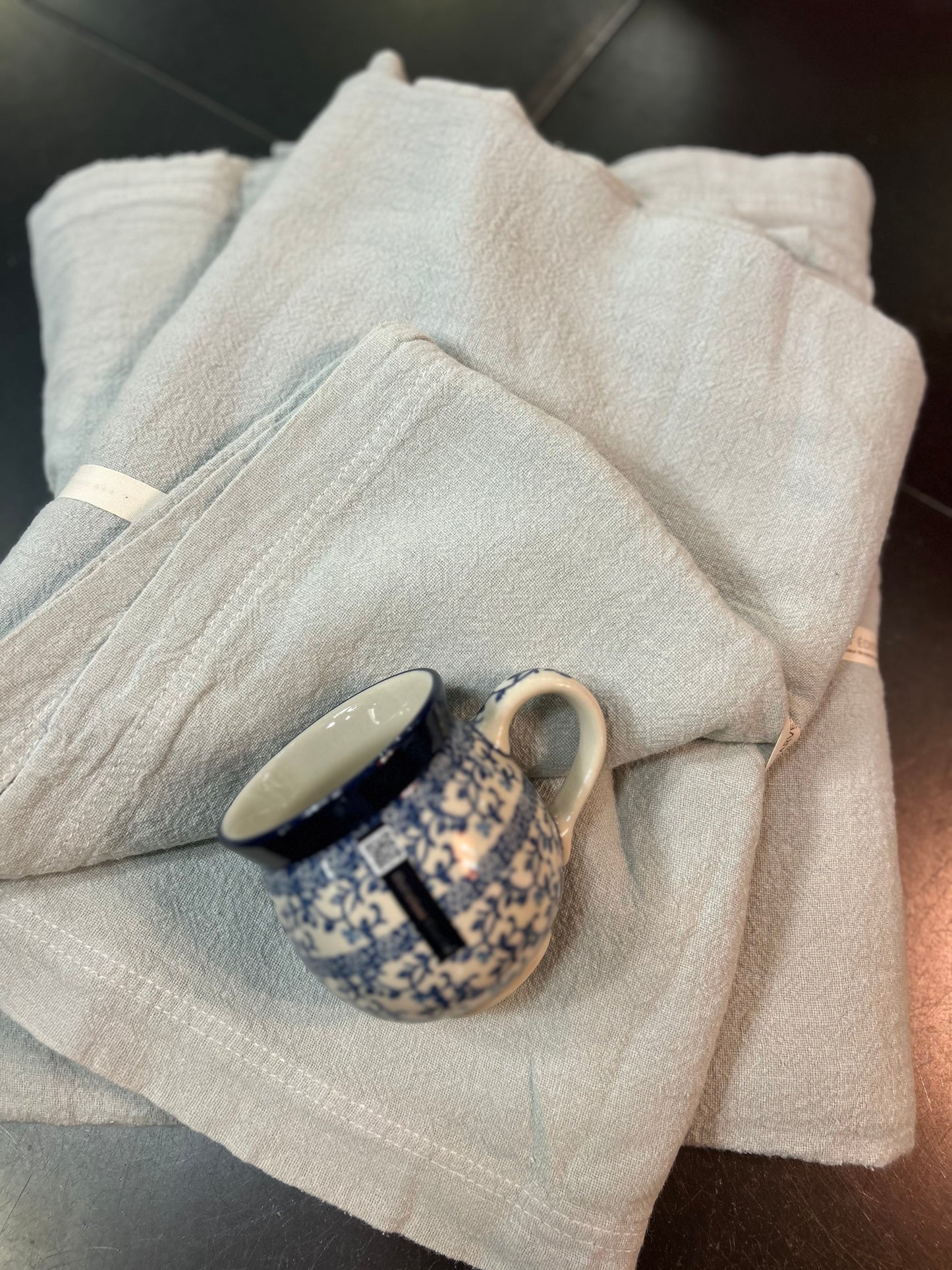 Nappe 100% Lin Eucalyptus Charvet 165x165