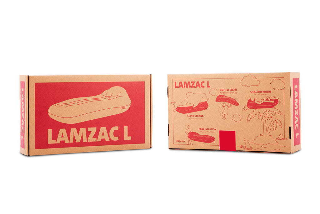 Lamzac L Pouf gonflable orange Fatboy