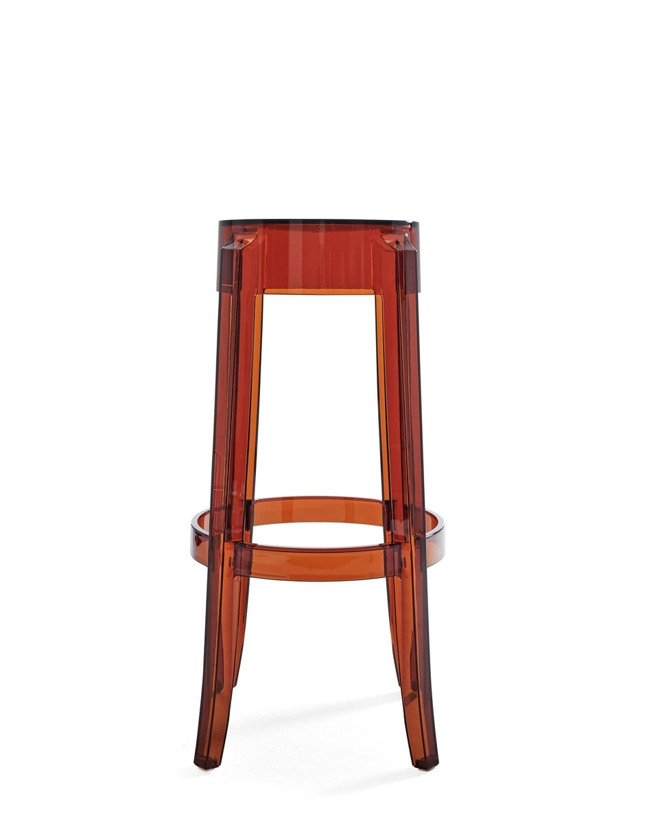 Tabouret Ghost h75 Ambre Kartell