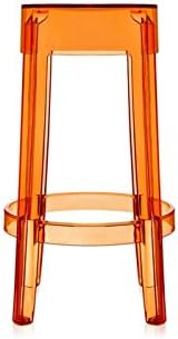 Tabouret Ghost h75 Orange Kartell