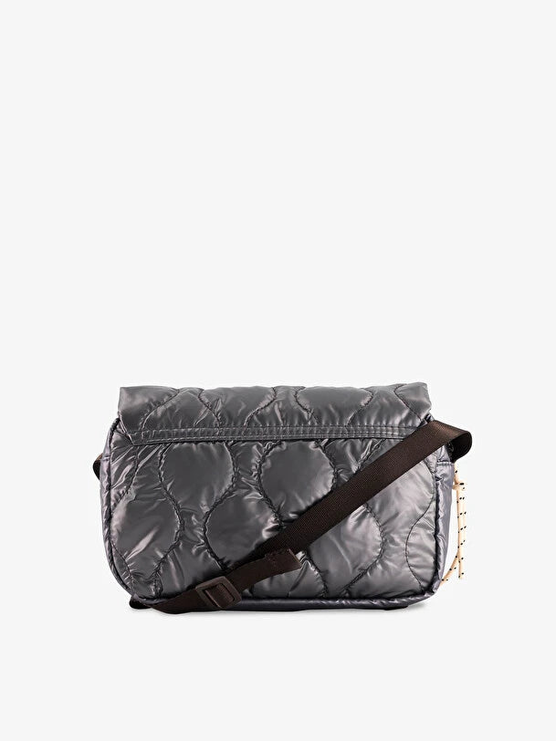 Crossbody bag shiny Argent Bensimon