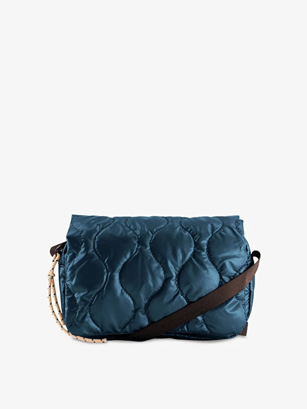 Crossbody bag shiny Bleu Bensimon