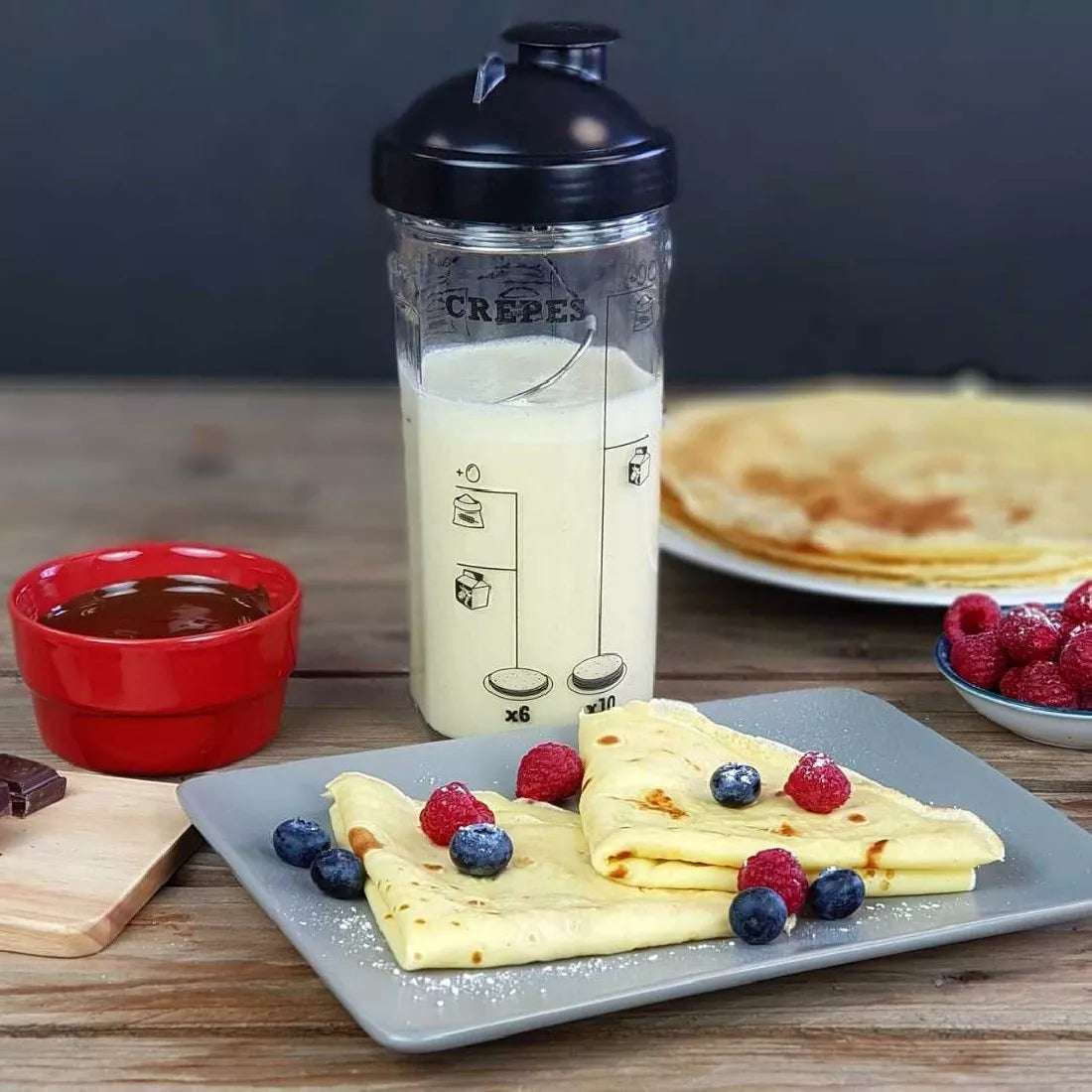 Shaker à crêpes, gaufres et pan-cakes Cookut