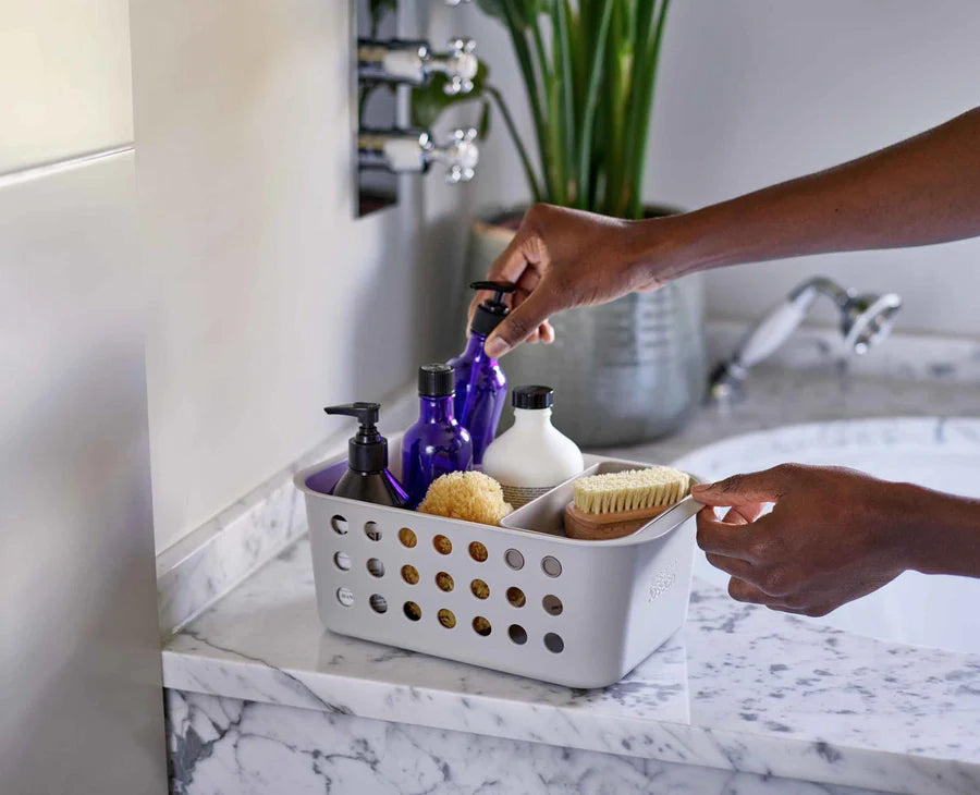 Panier de rangement de salle de bain EasyStore écru Joseph Joseph