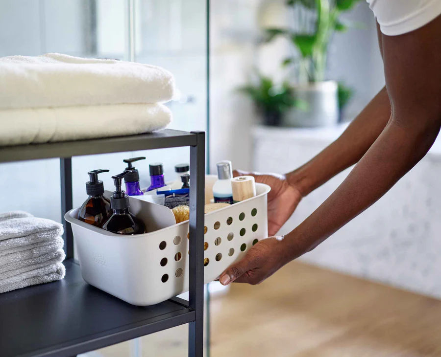 Panier de rangement de salle de bain EasyStore écru Joseph Joseph