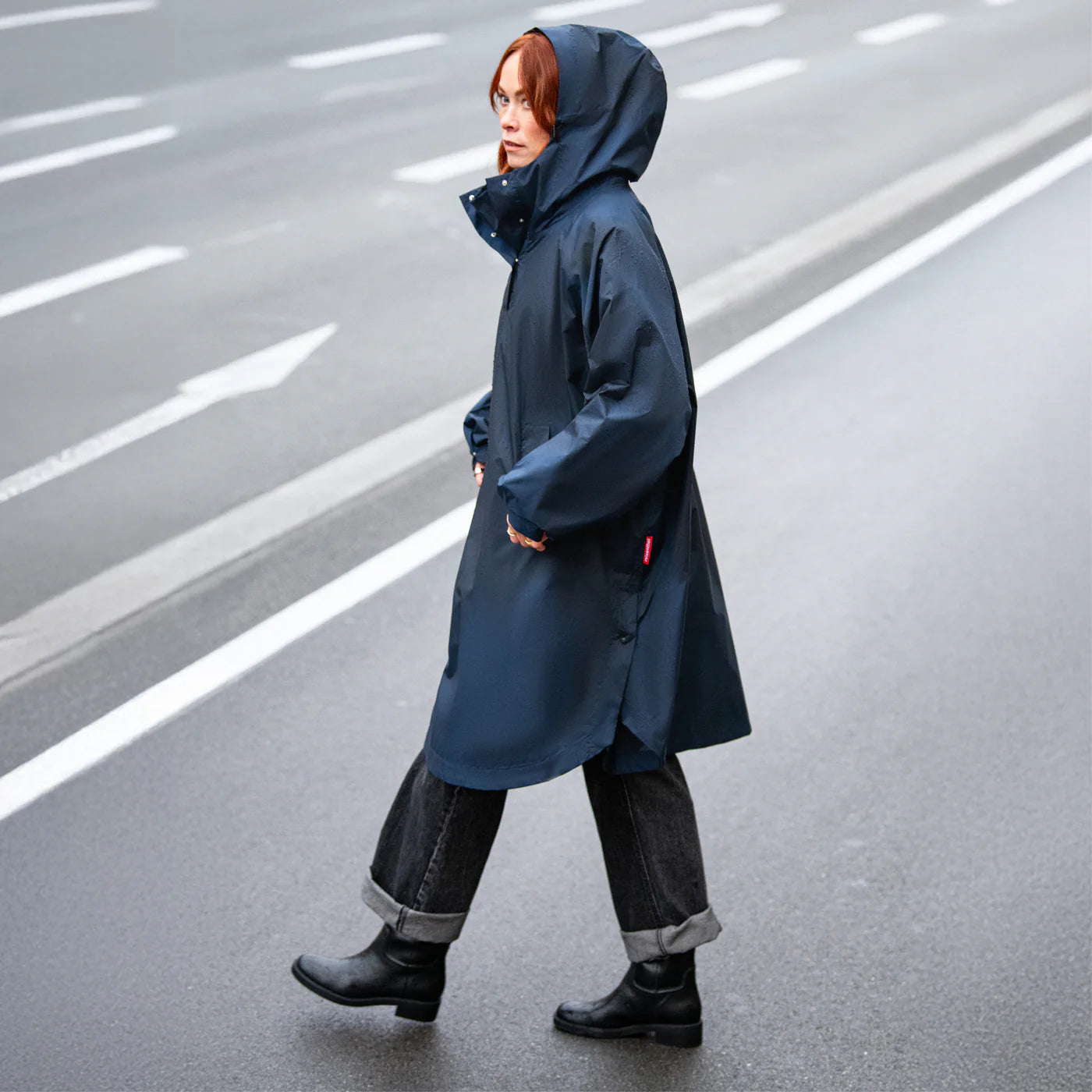 Mini maxi raincoat à boutons pressions