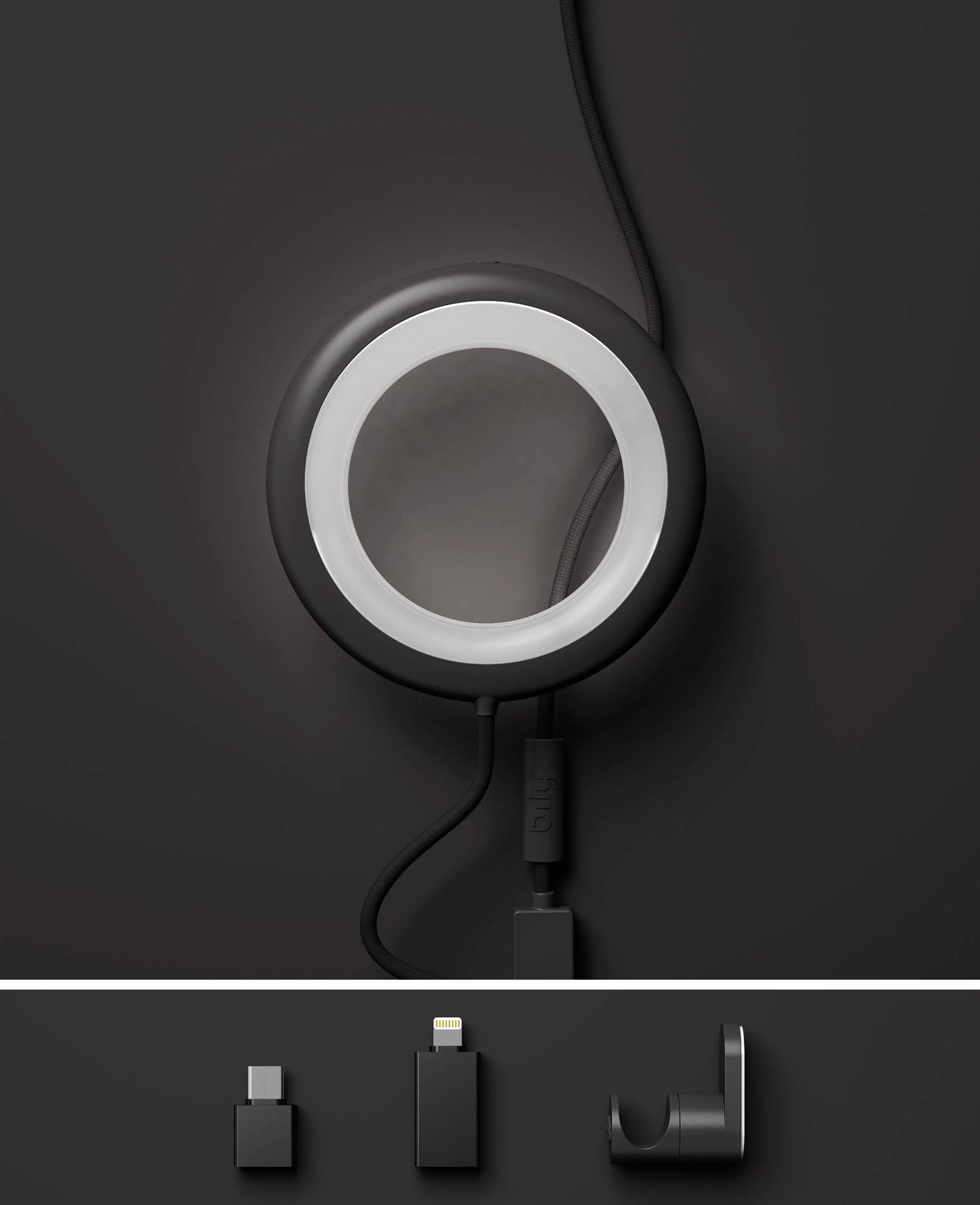 Lampe Bily grey black