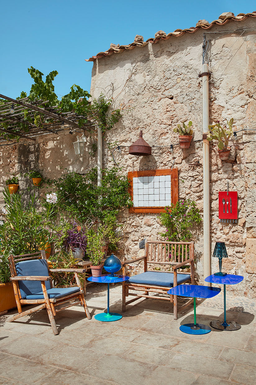 Bonbonniere Pumo bleu Kartell