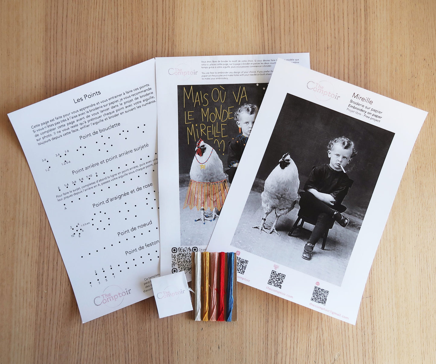 Broderie kit entreprise francaise 28