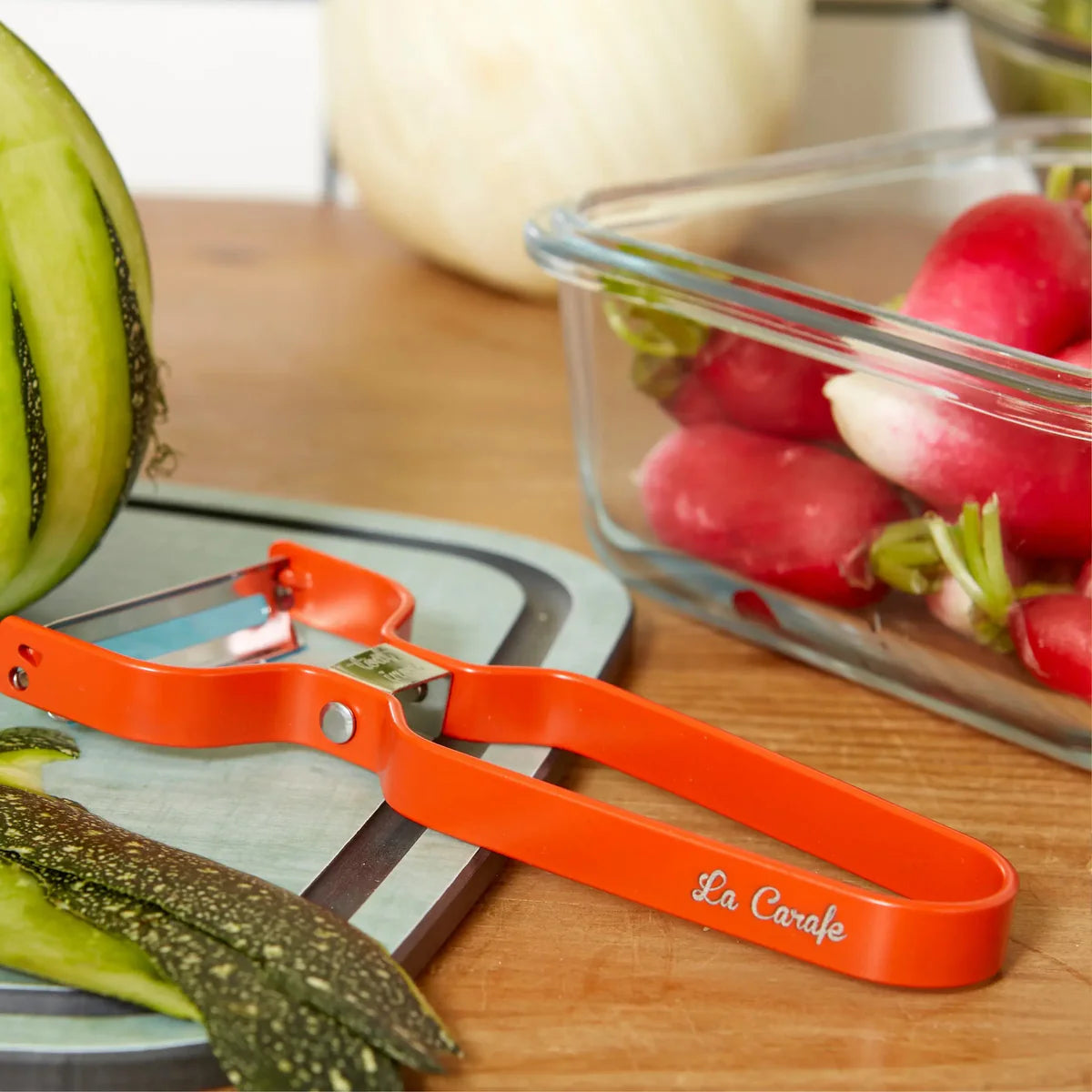 Épluche-légumes inox rétro La Carafe