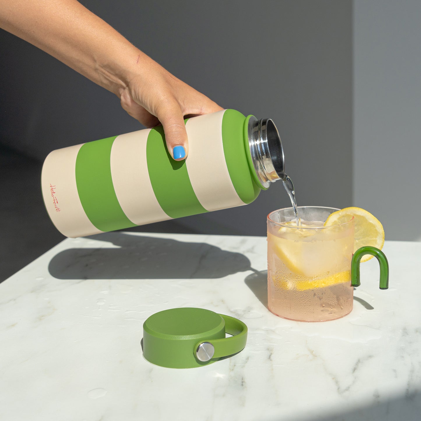 Gourde isotherme vert Helio Ferretti