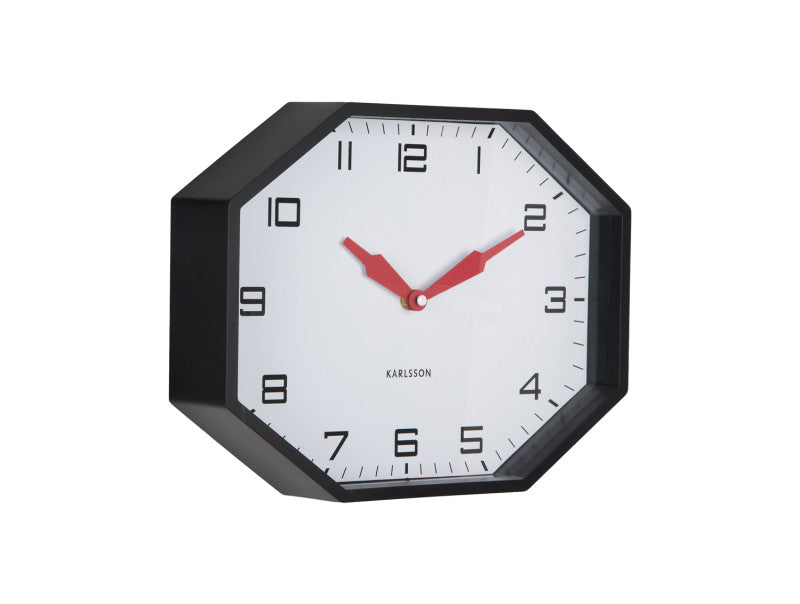Horloge murale octogonale moderne Present time 7