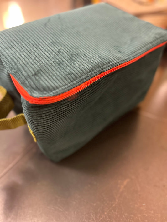 House case velours cotele bleu orange Bensimon 2