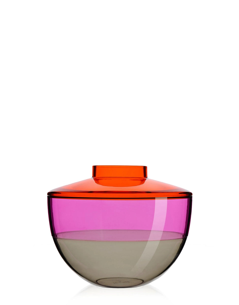 Vase Shibuya Orange, Violet et Fumé Kartell