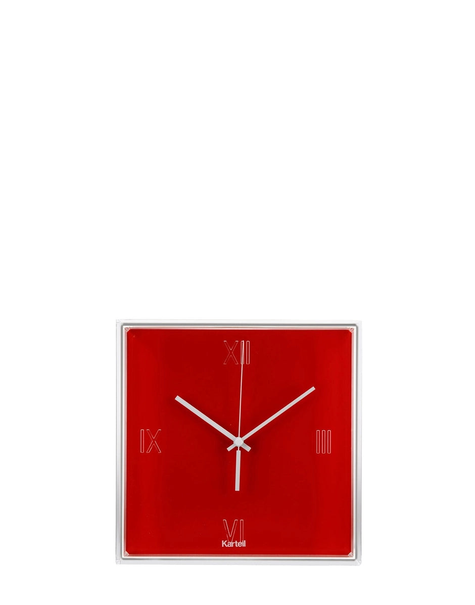 Pendule Tic&tac Rouge Orangé Kartell