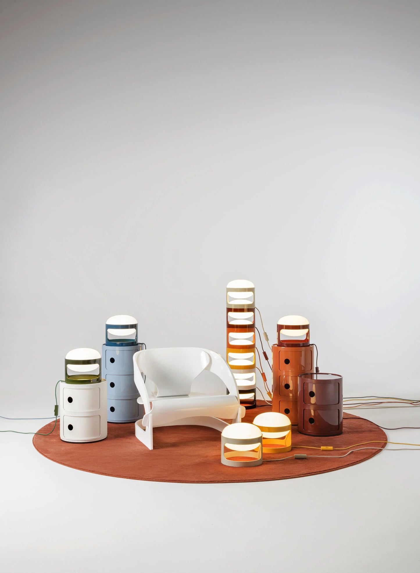 Lampe a poser KD28 Joe Colombo Kartell 13