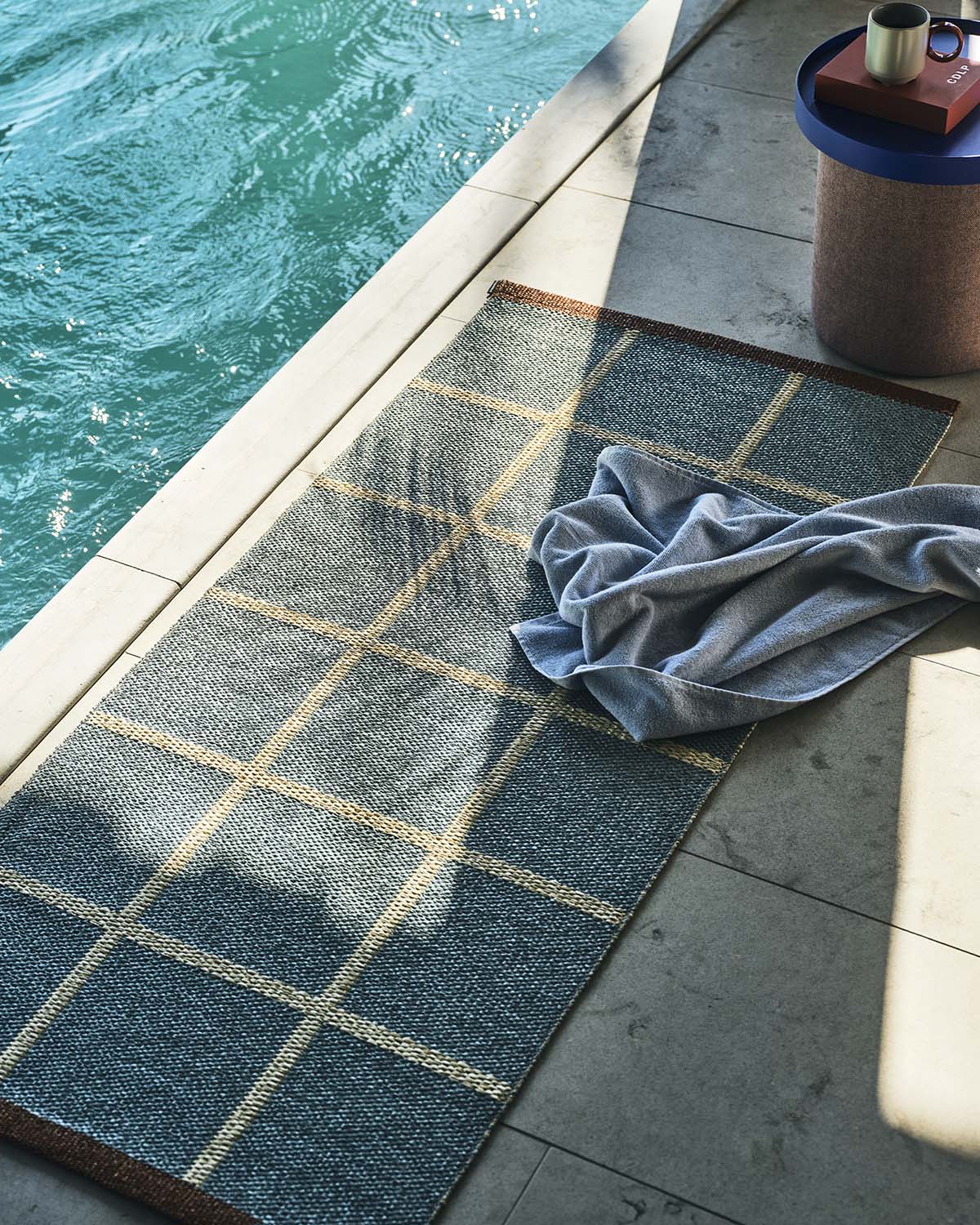 Tapis CRISS Bleu Crème Pappelina