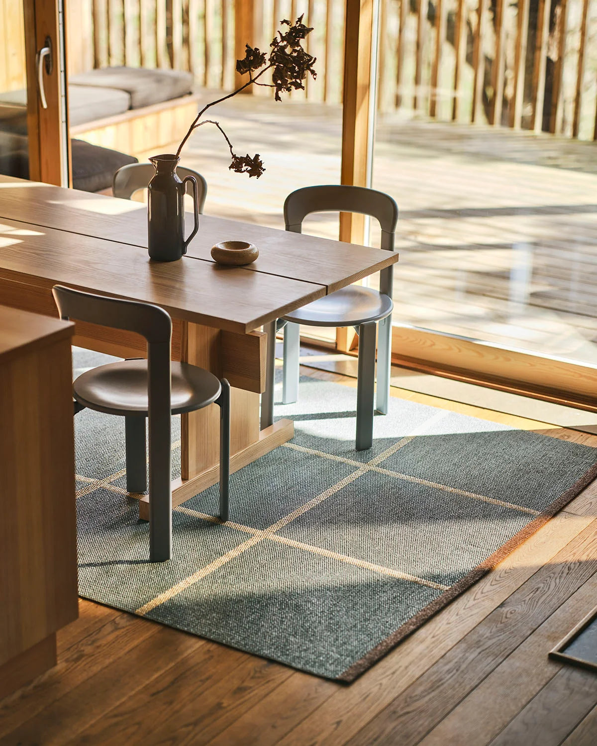 Tapis CRISS Bleu Crème Pappelina