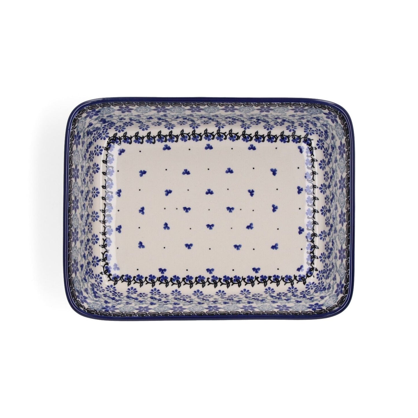 Plat à four Rectangulaire Floral Party Bunzlau Castle