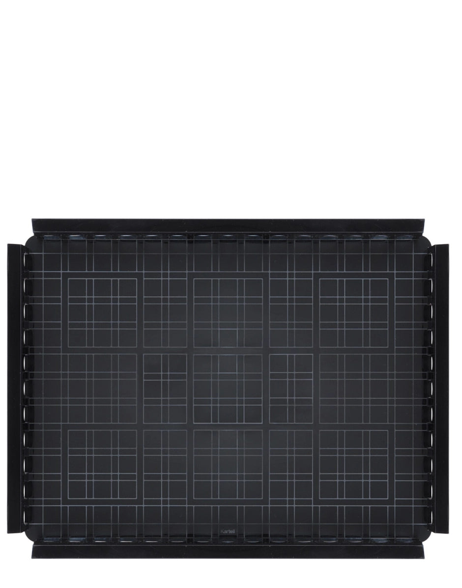 Plateau Piazzo noir Kartell 