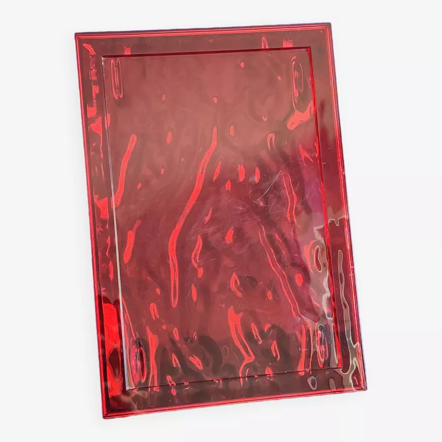 Plateau dune B4 cristal rouge Kartell