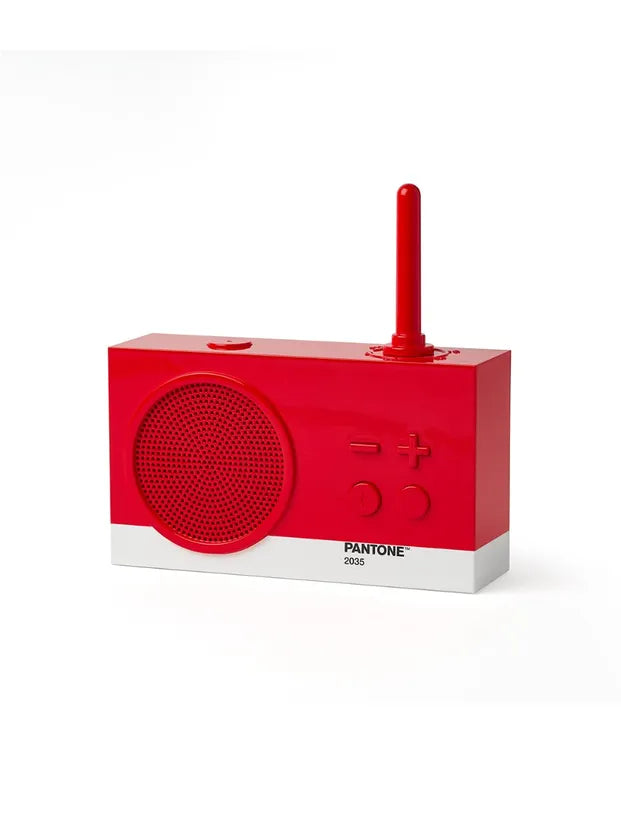 Radio enceinte Tykho 3 Lexon rouge Pantone 2