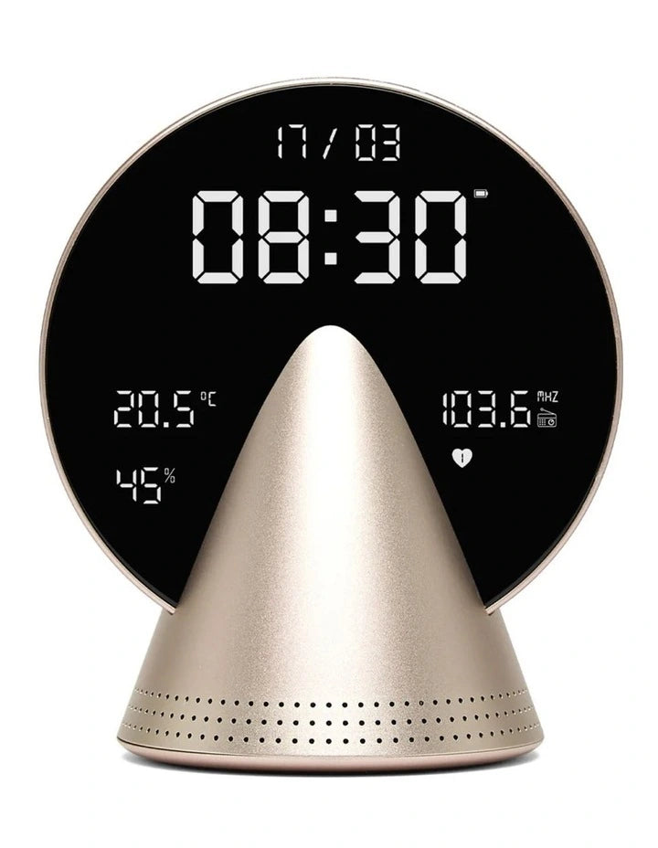 Reveil Conic Clock doré chez Lexon 2
